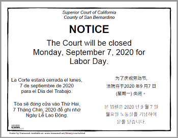 Court Closure Sign 090720