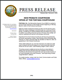 New Probate Courtroom Opens at Fontana