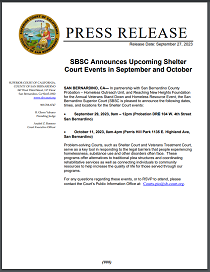 SBSC Announces Upcoming Shelter Court Events