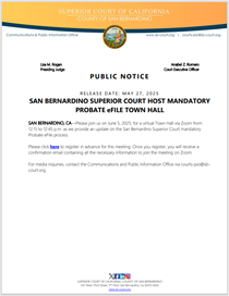 SBSC Host Mandatory Probate eFile Town Hall