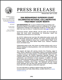 SBSC Celebrates National Collaborative Treatment Court Month