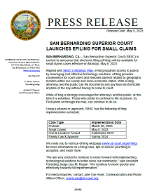 SBSC Launches eFiling for Small Claims