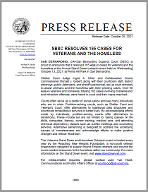 SBSC Resolves 165 Cases for Veterans and the Homeless
