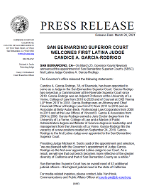 SBSC Welcomes First Latina Judge Candice Garcia-Rodrigo