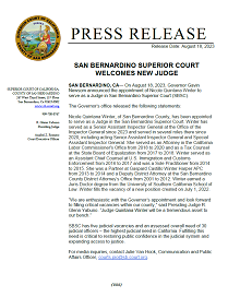 SBSC Welcomes New Judge Nicole Quintana Winter