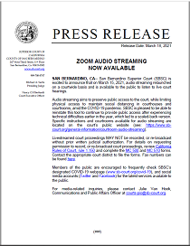 Zoom Audio Streaming Now Available
